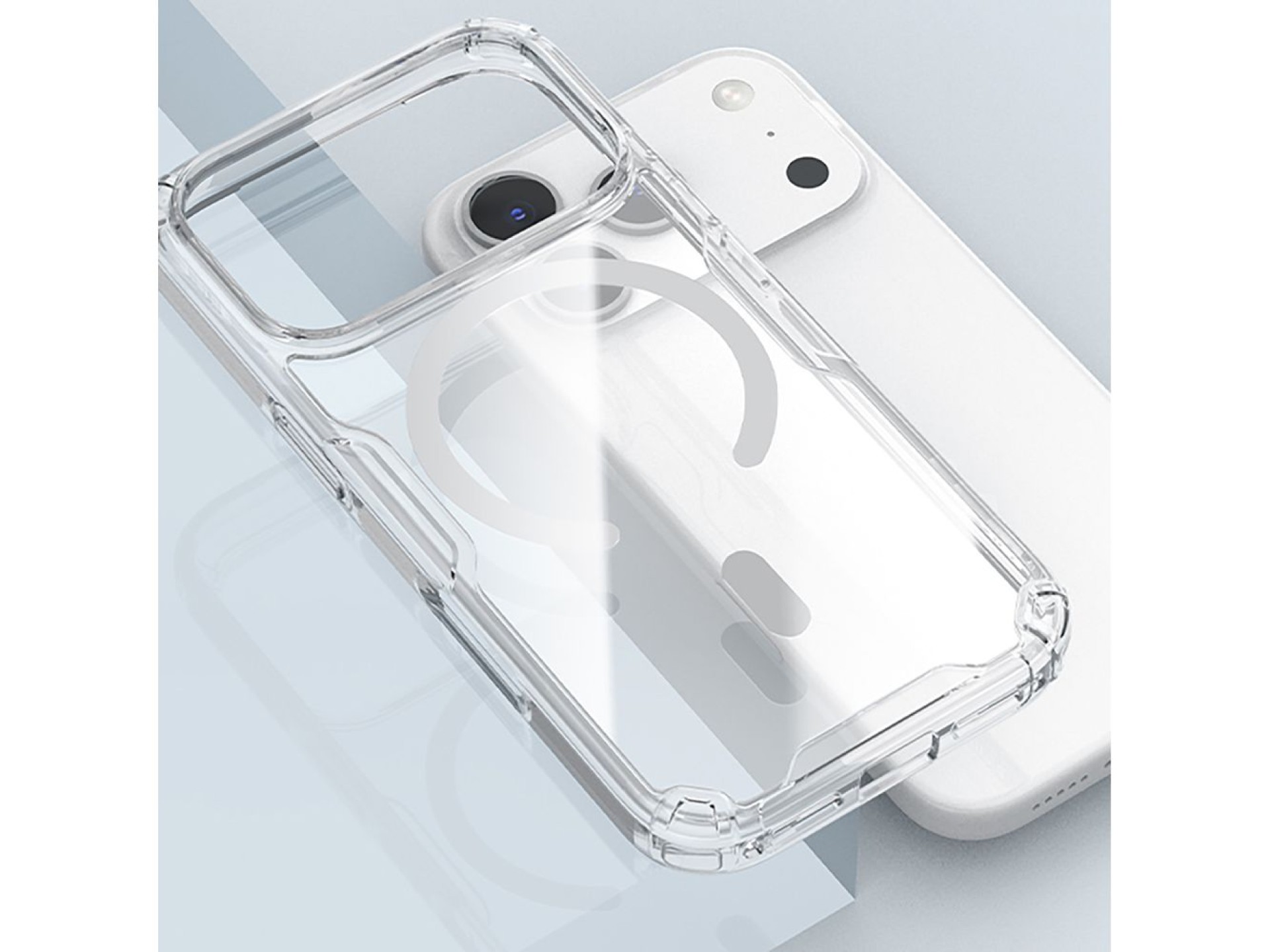 Capa Nillkin Nature TPU Pro compatível com MagSafe para iPhone 17 Pro - Branca