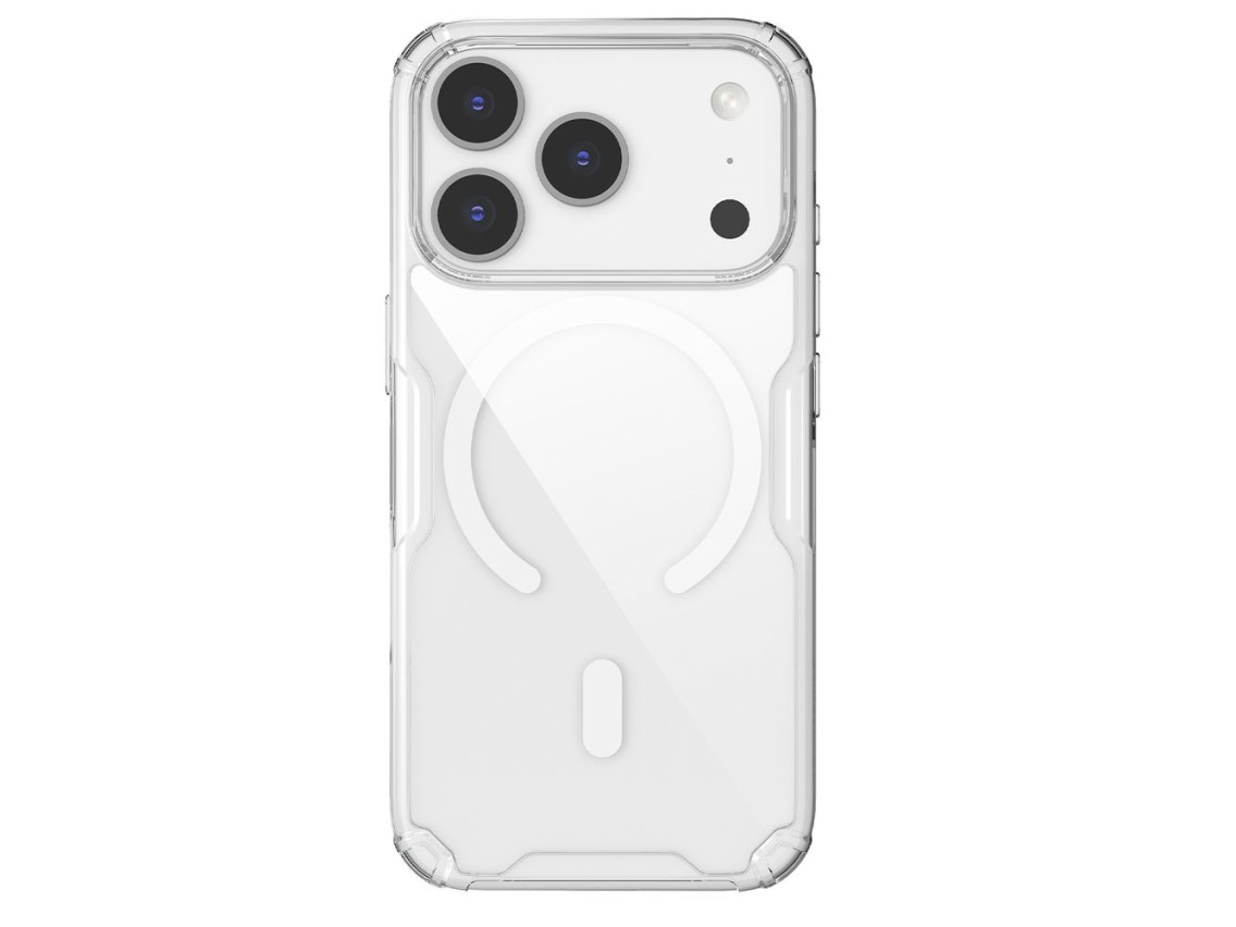 Funda Nillkin Nature TPU Pro compatible con MagSafe para iPhone 17 Pro - Blanca