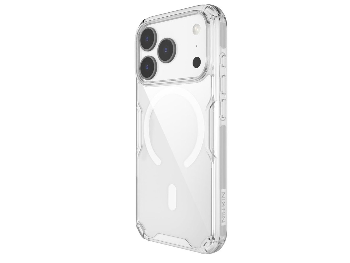 Capa Nillkin Nature TPU Pro compatível com MagSafe para iPhone 17 Pro - Branca