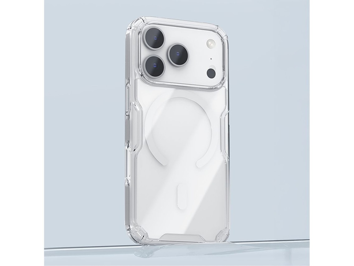 Capa Nillkin Nature TPU Pro compatível com MagSafe para iPhone 17 Pro - Branca