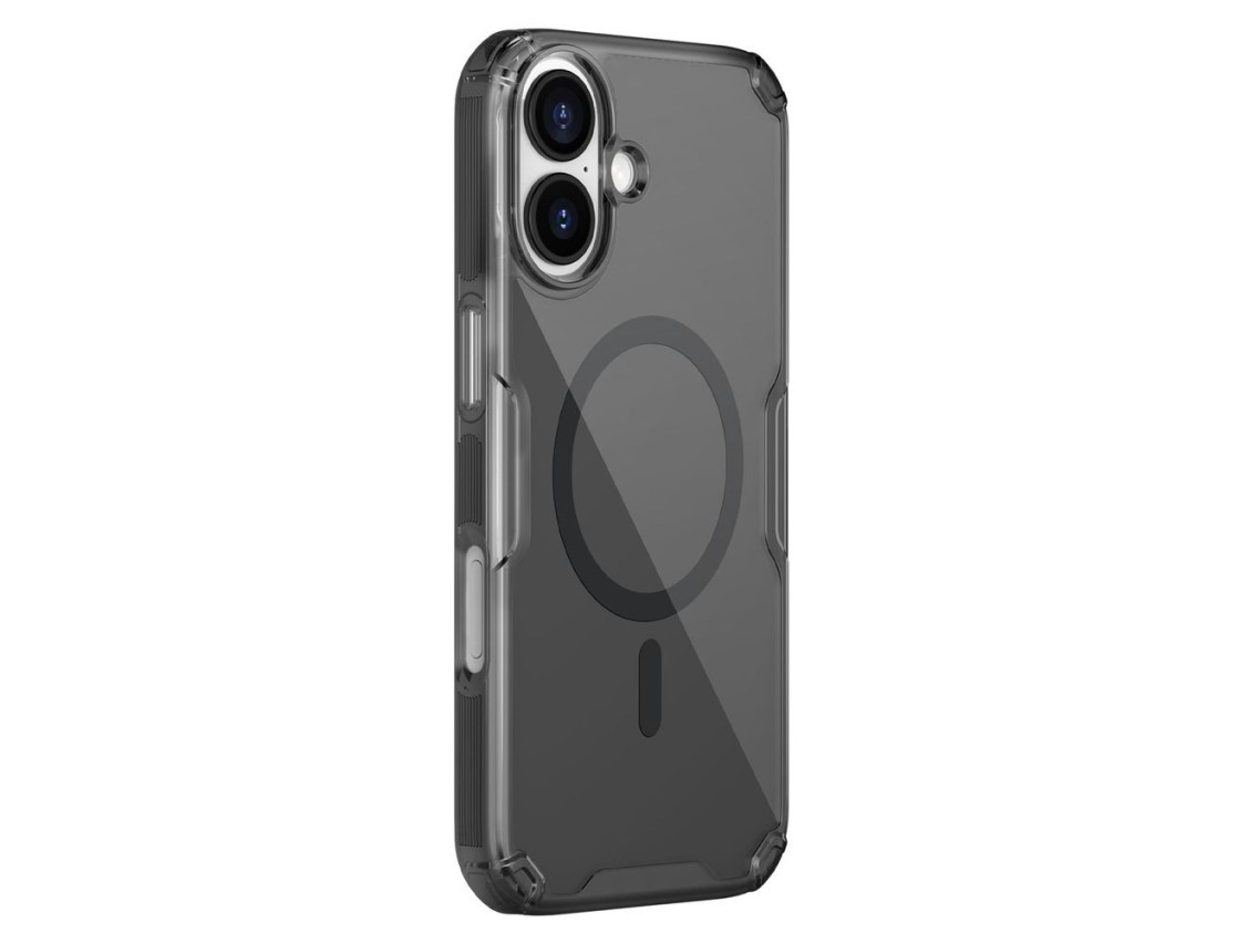 Funda magn�tica Nillkin Nature TPU Pro compatible con MagSafe para iPhone 17 - Negro transl�cido