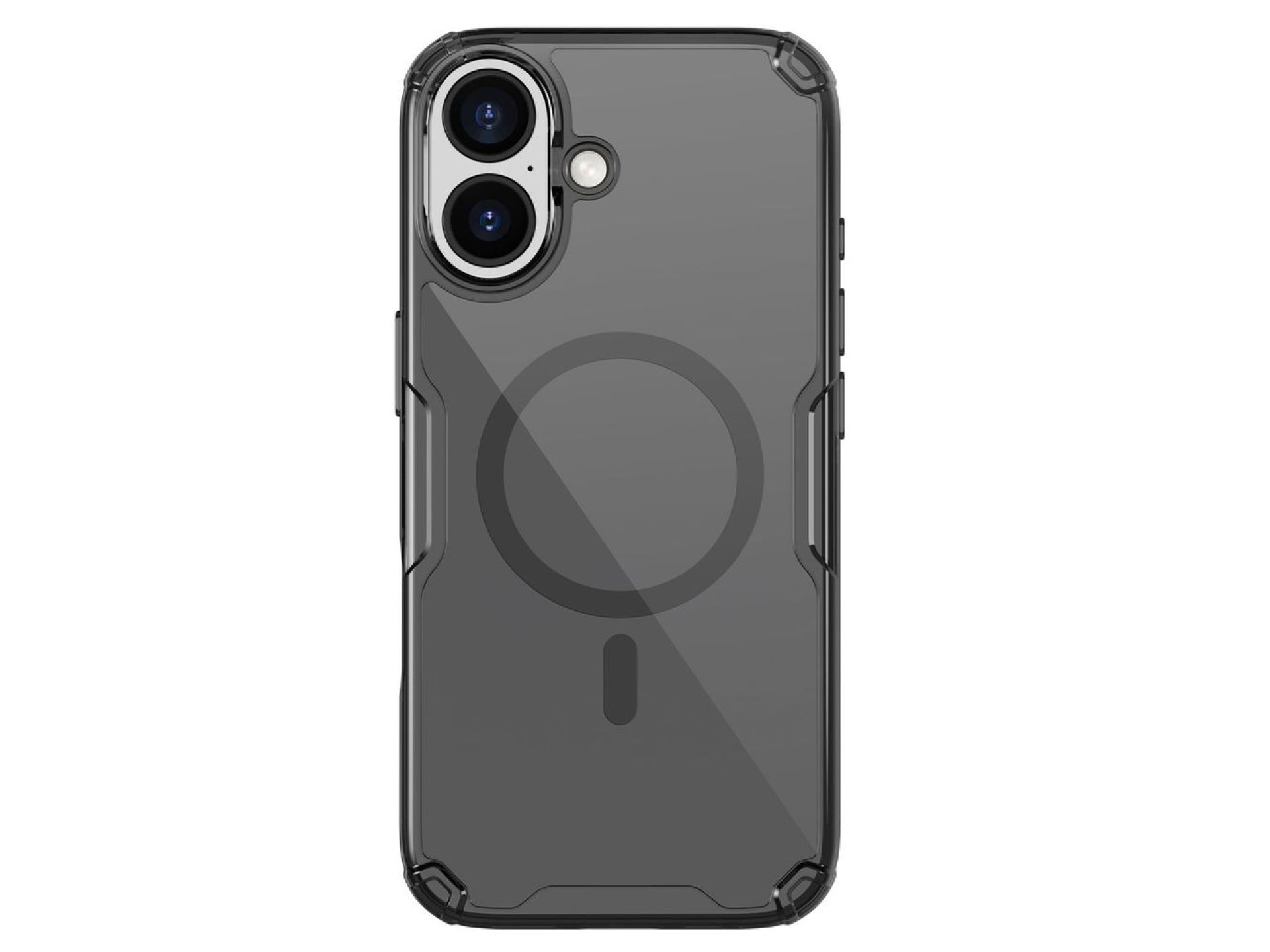 Capa magnética Nillkin Nature TPU Pro compatível com MagSafe para iPhone 17 Pro - Preto translúcido