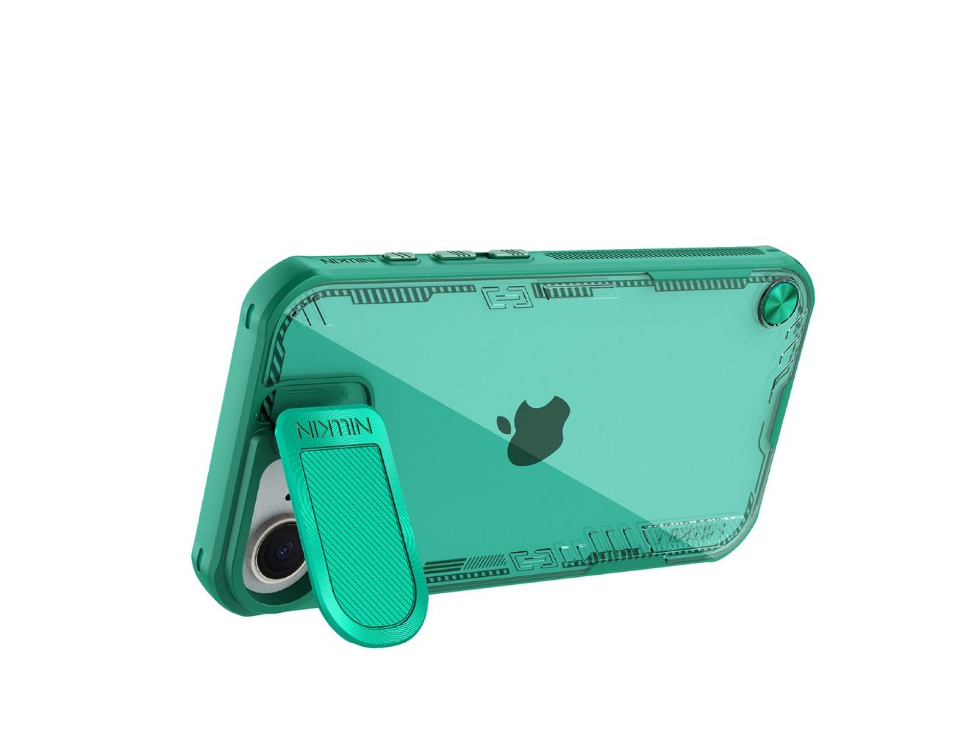 Nillkin Iceblade Prop Case with Lens Cover and Stand for iPhone 16e / 17e - Green