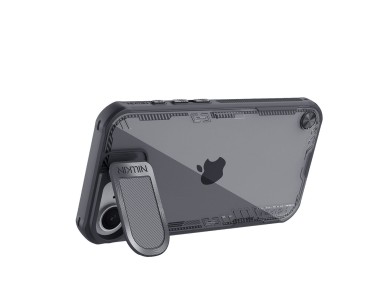 Nillkin Iceblade Prop Case with Lens Cover and Stand for iPhone 16e / 17e - Black Nillkin Iceblade Prop Case with Lens Cover and Stand for iPhone 16e / 17e - Black