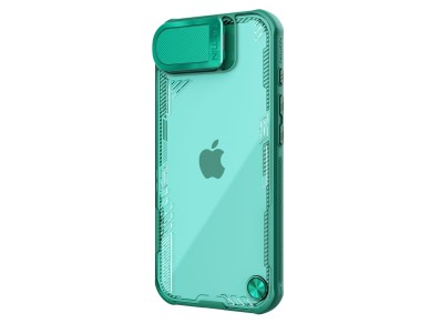 Funda Nillkin Iceblade Prop con tapa de lente y soporte para iPhone 16e / 17e - Verde
