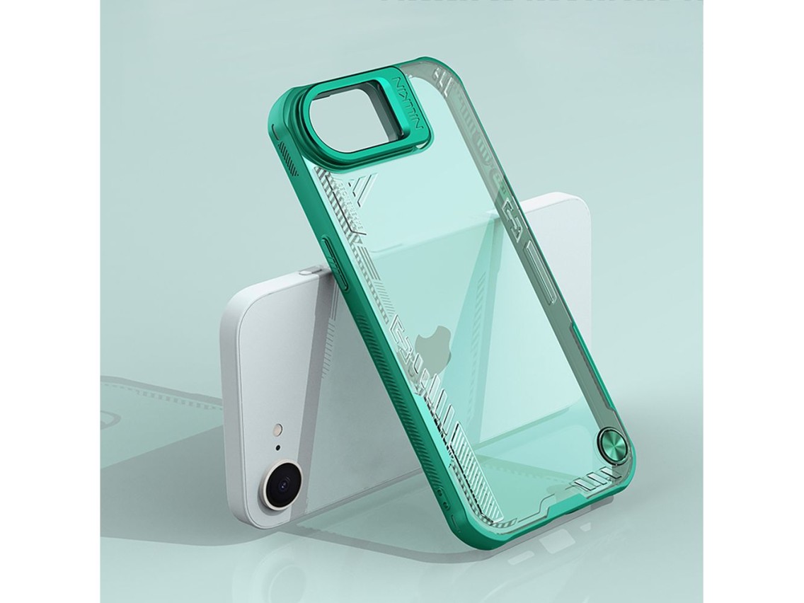 Funda Nillkin Iceblade Prop con soporte para iPhone 16e / 17e - Verde