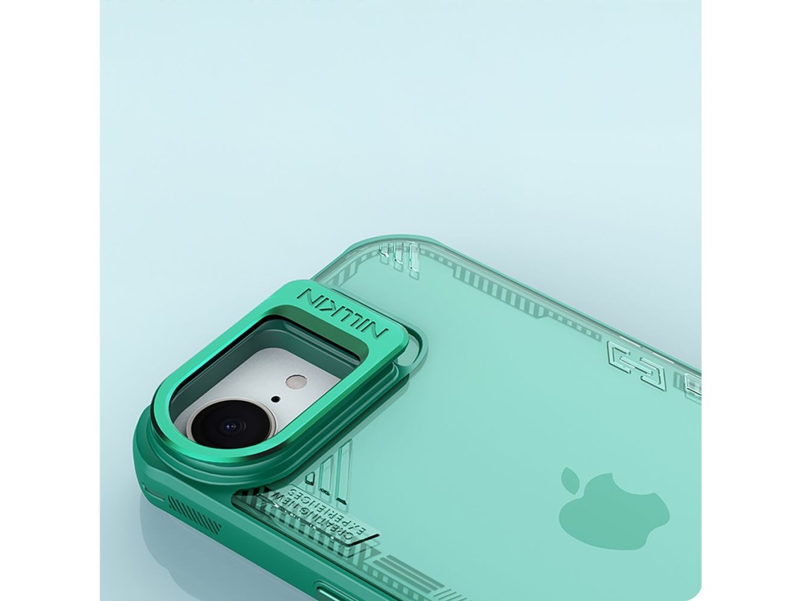 Funda Nillkin Iceblade Prop con soporte para iPhone 16e / 17e - Verde