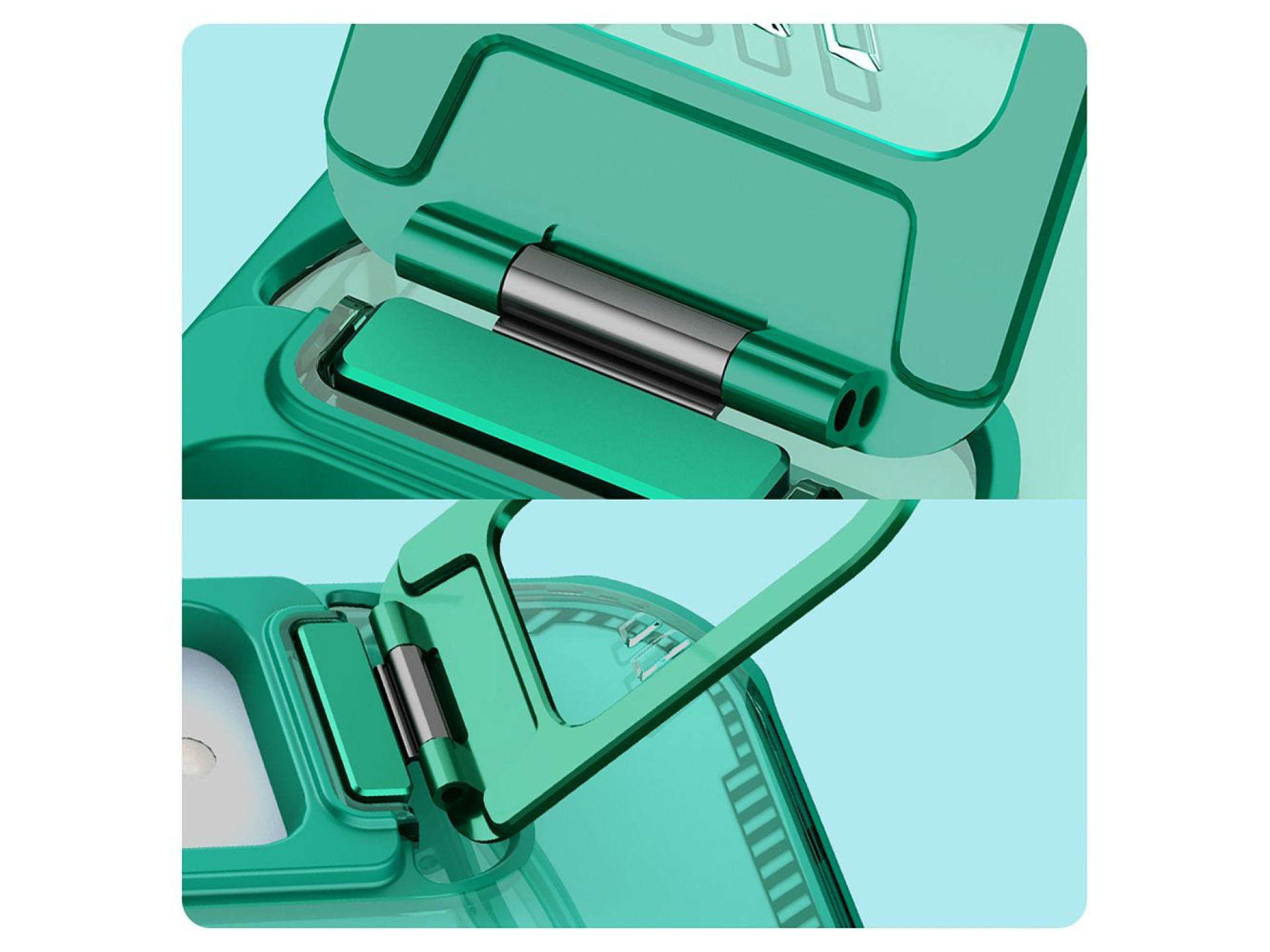 Capa Nillkin Iceblade Prop com suporte para iPhone 16e/17e - Verde
