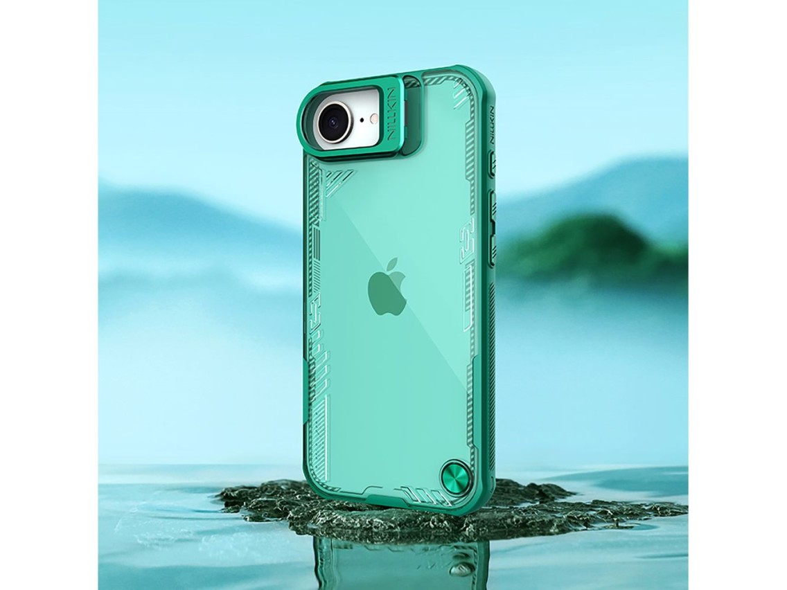 Funda Nillkin Iceblade Prop con soporte para iPhone 16e / 17e - Verde