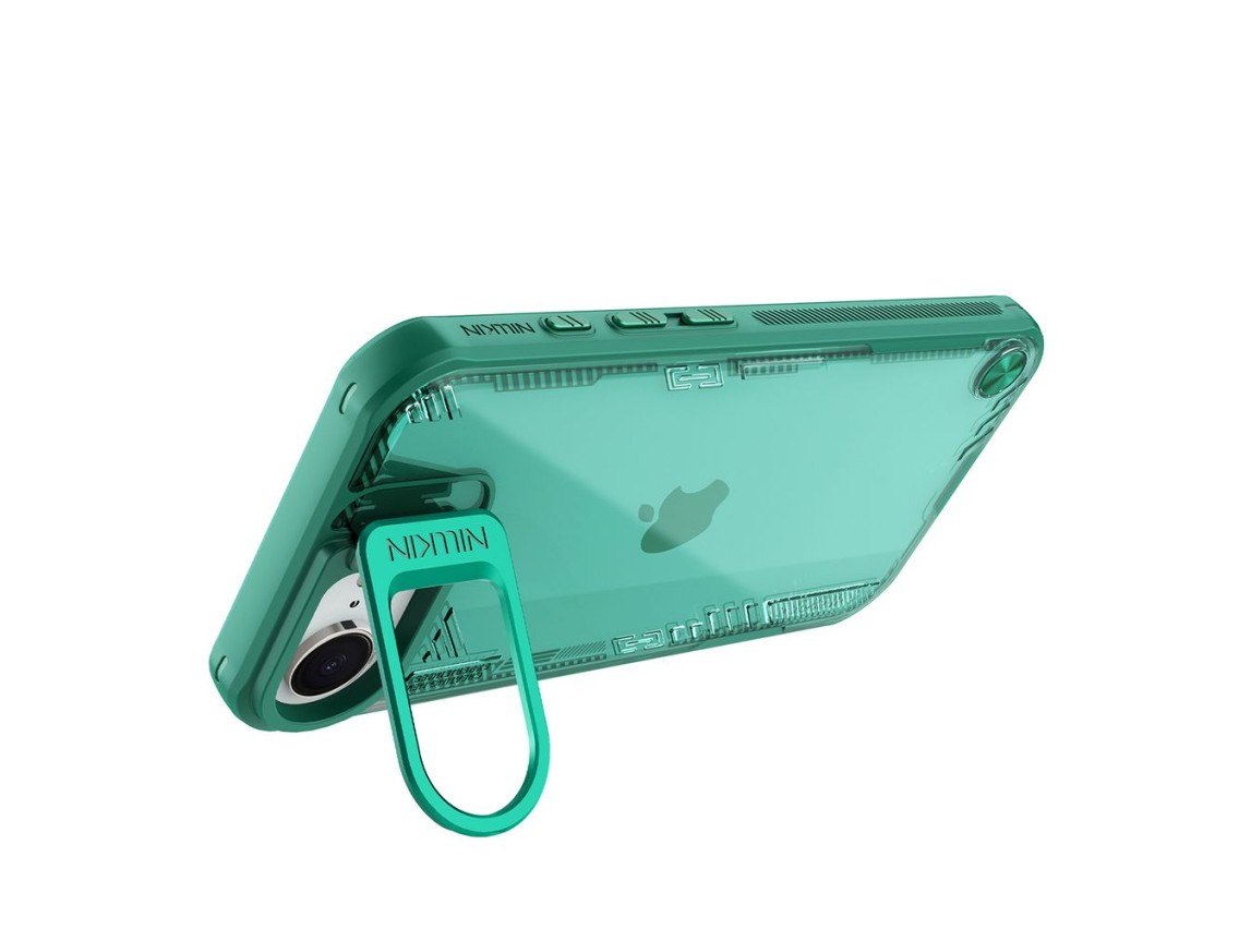 Funda Nillkin Iceblade Prop con soporte para iPhone 16e / 17e - Verde