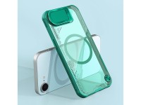 Funda magnética Nillkin Iceblade Prop con tapa para cámara y soporte para iPhone 16e / 17e - Verde Funda magnética Nillkin Iceblade Prop con tapa para cámara y soporte para iPhone 16e / 17e - Verde