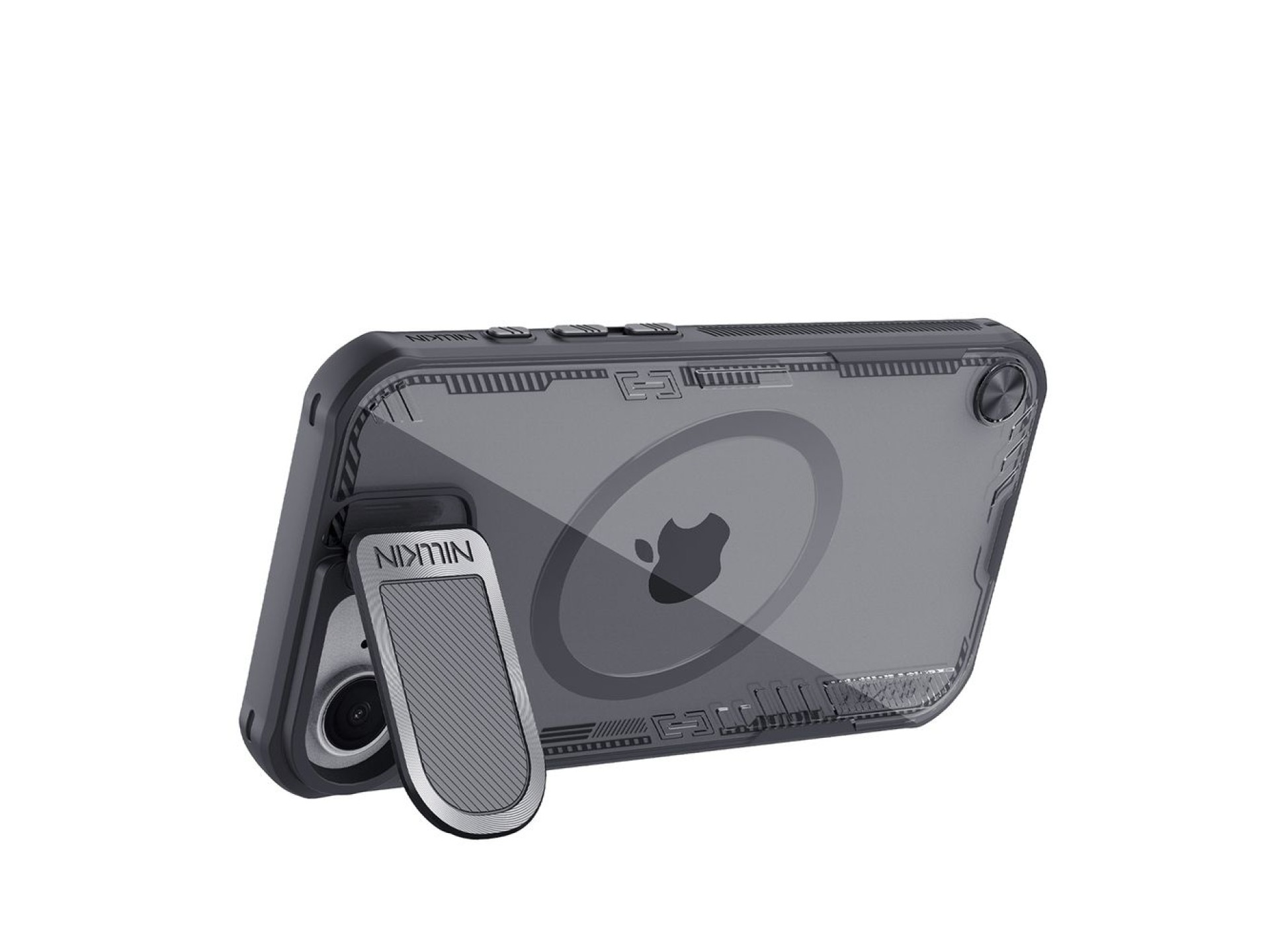 Nillkin Iceblade Prop Magnetic Case with Lens Cover and Stand for iPhone 16e / 17e - Black