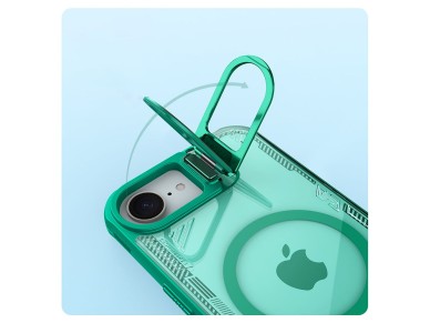 Nillkin Iceblade Prop Magnetic Case with Stand for iPhone 16e / 17e - Green Nillkin Iceblade Prop Magnetic Case with Stand for iPhone 16e / 17e - Green