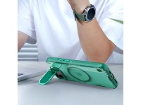 Funda magnética Nillkin Iceblade Prop con tapa para cámara y soporte para iPhone 16e / 17e - Verde Funda magnética Nillkin Iceblade Prop con tapa para cámara y soporte para iPhone 16e / 17e - Verde