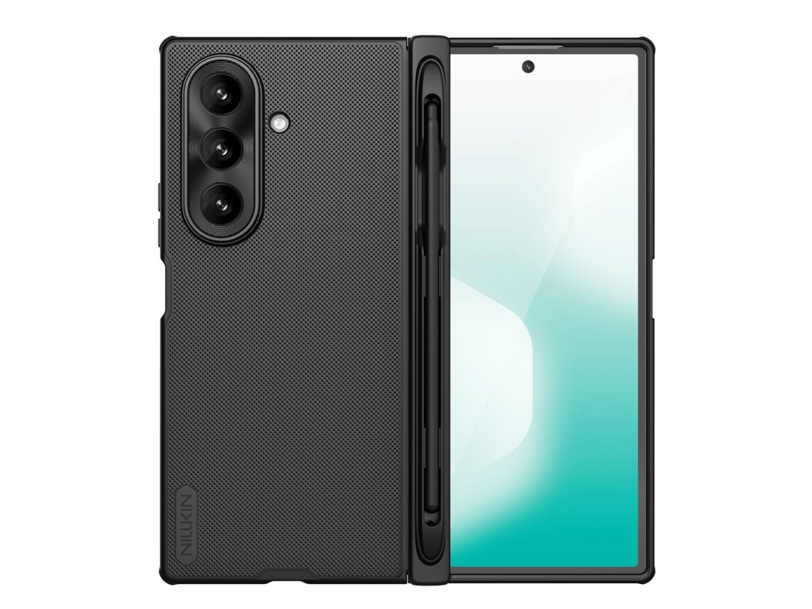 Nillkin Super Frosted Shield Fold Case for Samsung Galaxy Z Fold 7 with S Pen Space - Black