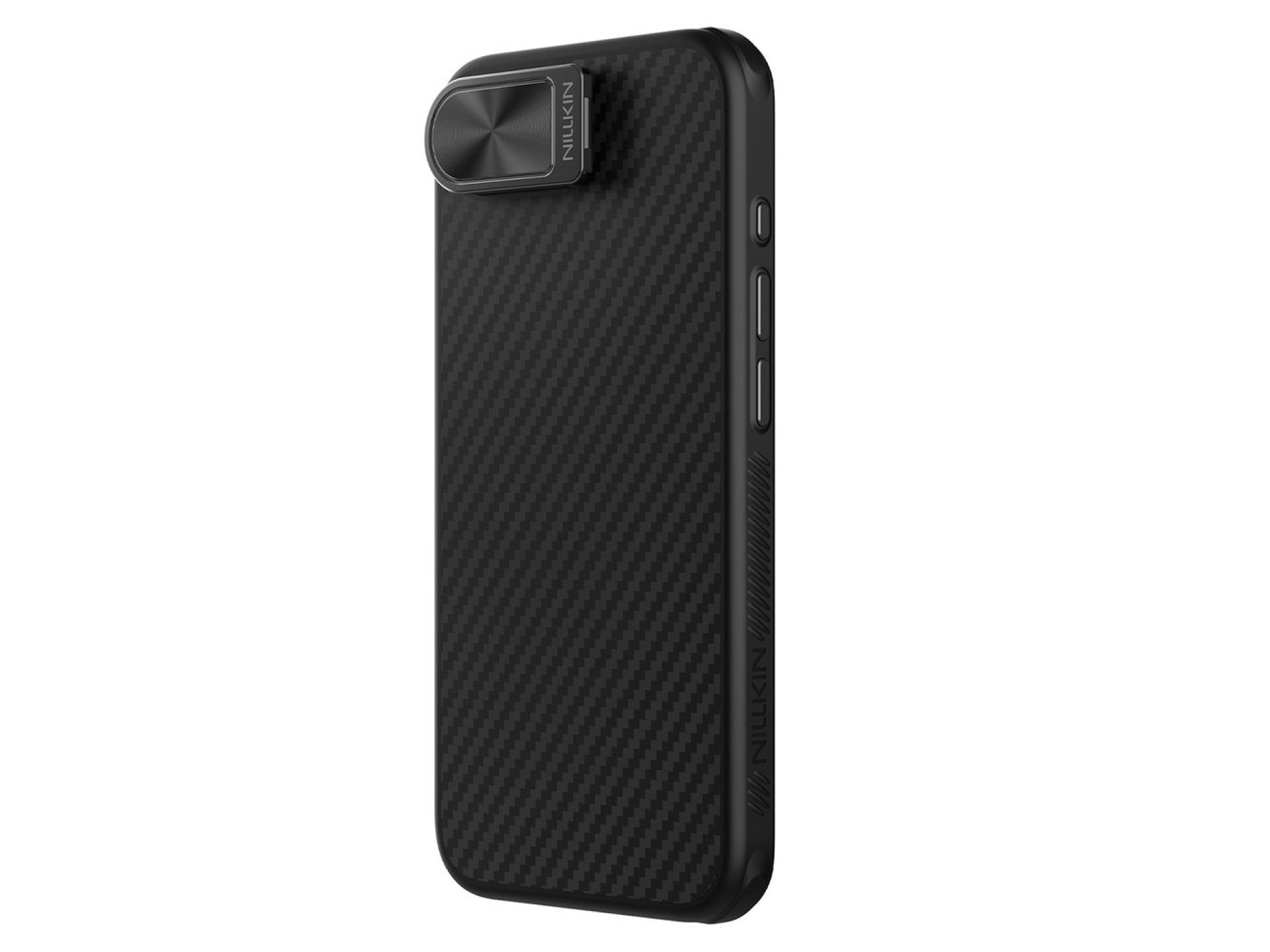 Nillkin CarboProp Magnetic Case with Camera Cover and Stand for iPhone 16e / 17e - Black