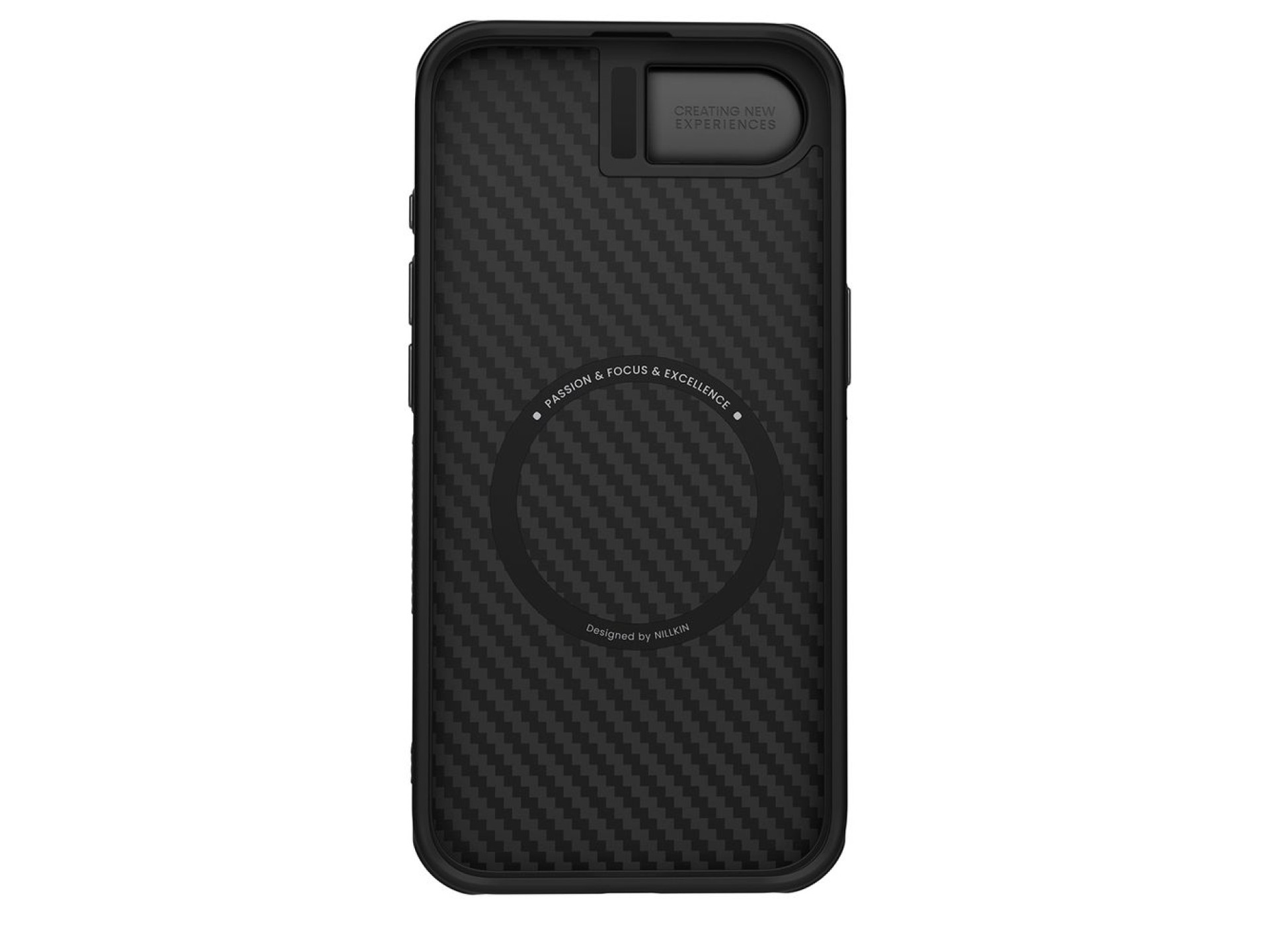 Nillkin CarboProp Magnetic Case with Camera Cover and Stand for iPhone 16e / 17e - Black