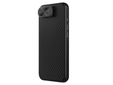Capa magn�tica Nillkin CarboProp com protetor de c�mera e suporte para iPhone 16e/17e - Preta
