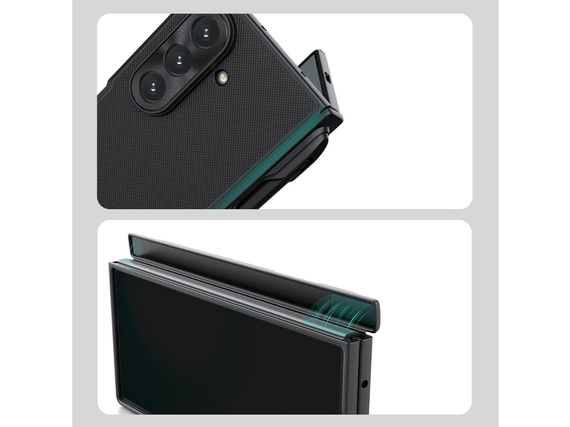 Capa magnética dobrável Nillkin Super Frosted Shield para Samsung Galaxy Z Fold 7, compatível com Ma