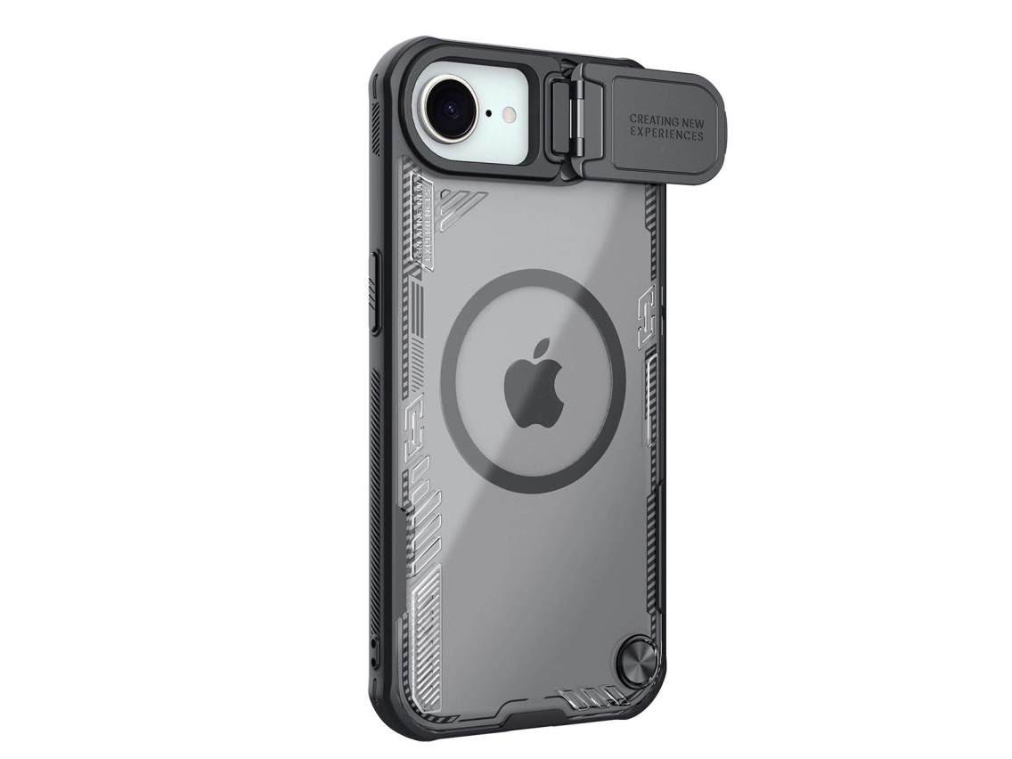 Nillkin Iceblade Prop Magnetic Case with Lens Cover and Stand for iPhone 16e / 17e - Black