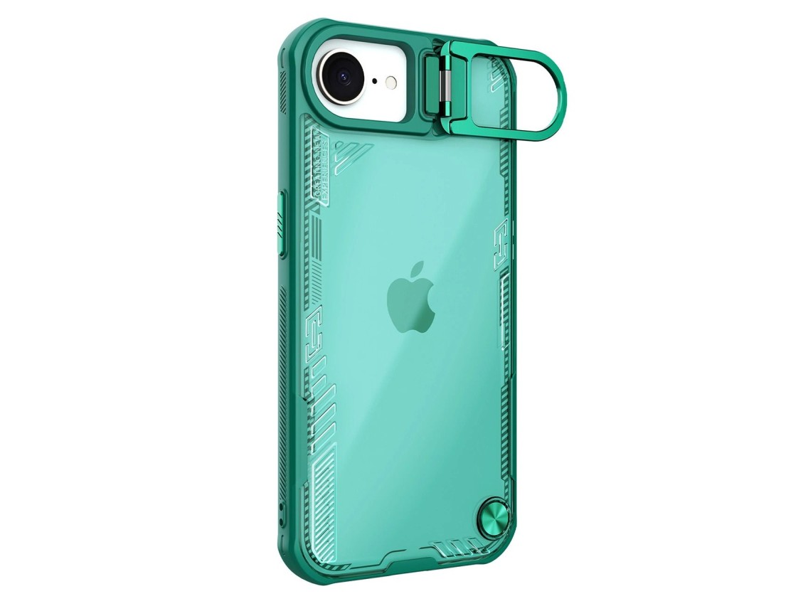 Funda Nillkin Iceblade Prop con soporte para iPhone 16e / 17e - Verde