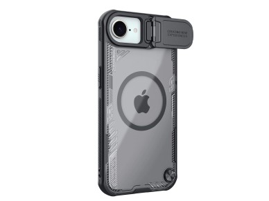 Nillkin Iceblade Prop Magnetic Case with Lens Cover and Stand for iPhone 16e / 17e - Black Nillkin Iceblade Prop Magnetic Case with Lens Cover and Stand for iPhone 16e / 17e - Black