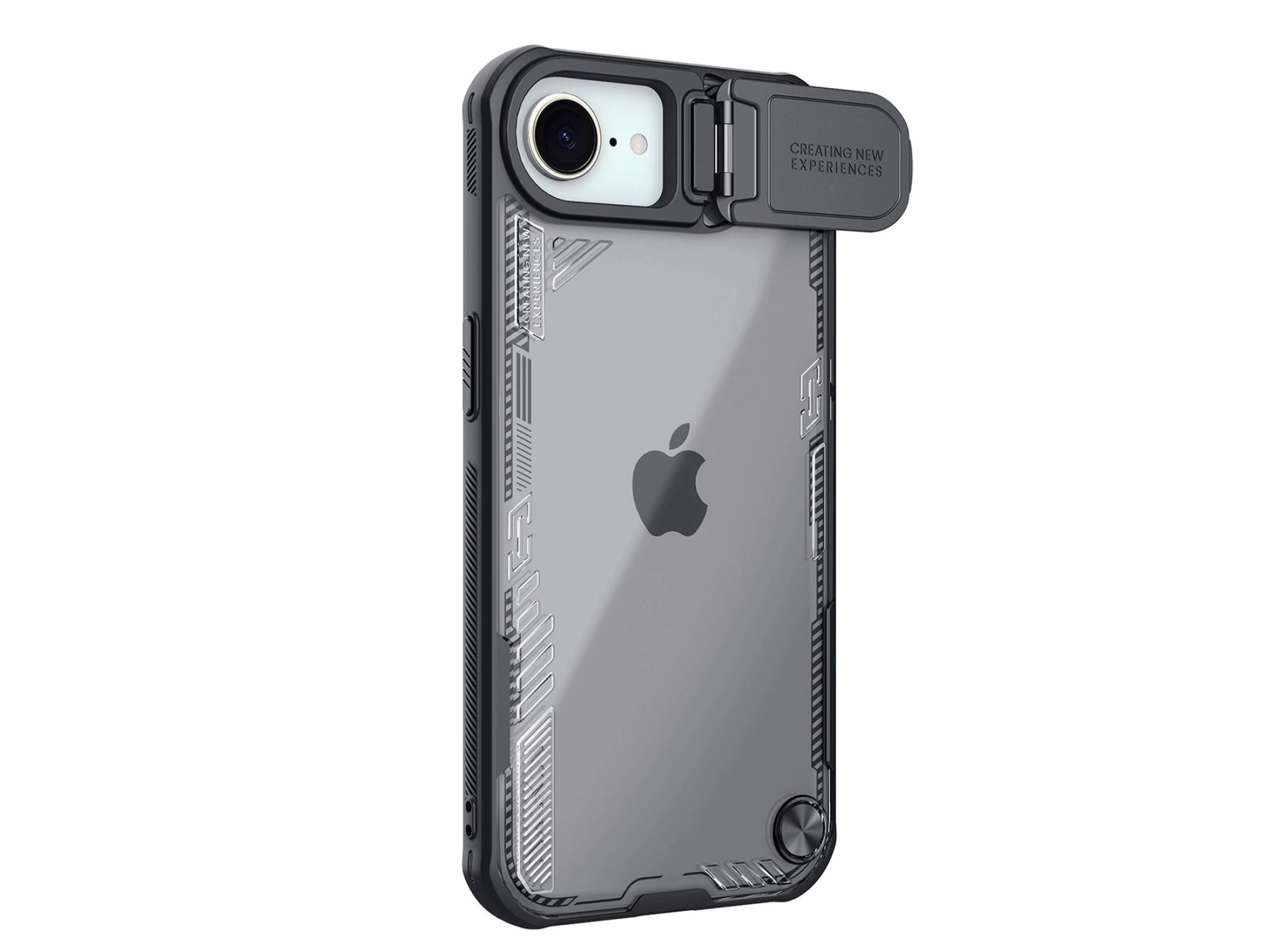 Capa Nillkin Iceblade Prop com protetor de lente e suporte para iPhone 16e/17e - Preta