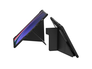 Capa protetora de couro Nillkin Bumper Pro para Samsung Galaxy Tab S9+ - preta