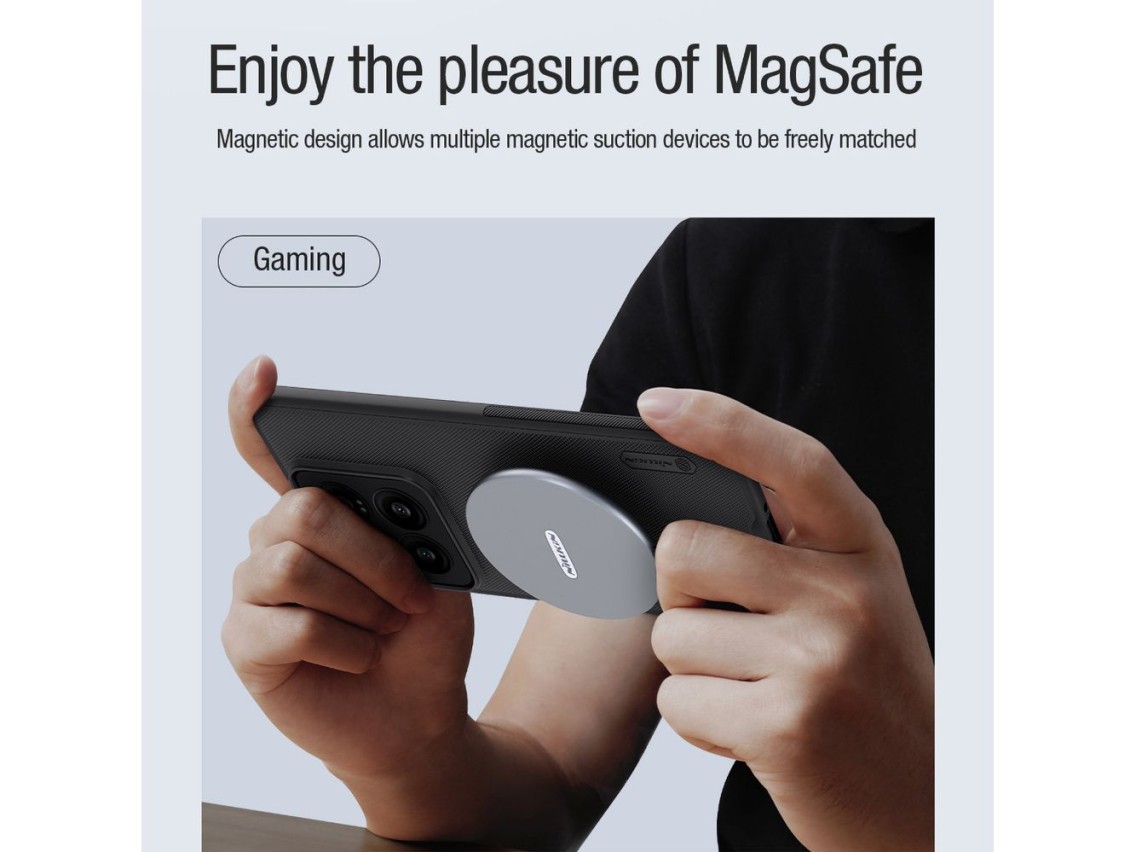 Capa magnética Nillkin Super Frosted Shield Pro para Xiaomi 14 Pro - preta