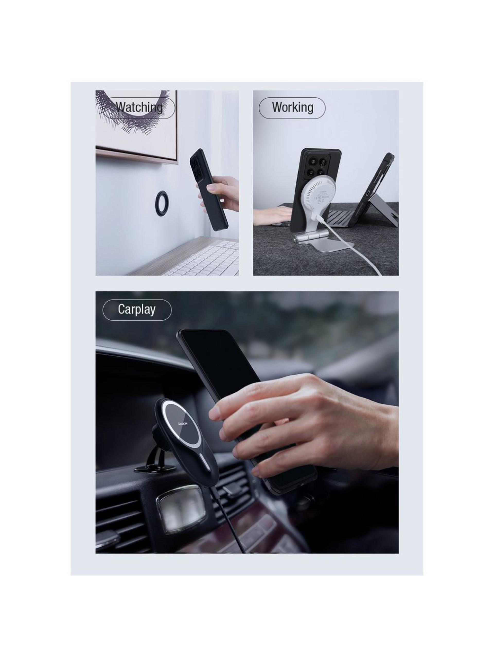 Nillkin Super Frosted Shield Pro Magnetic Case for Xiaomi 14 Pro - black
