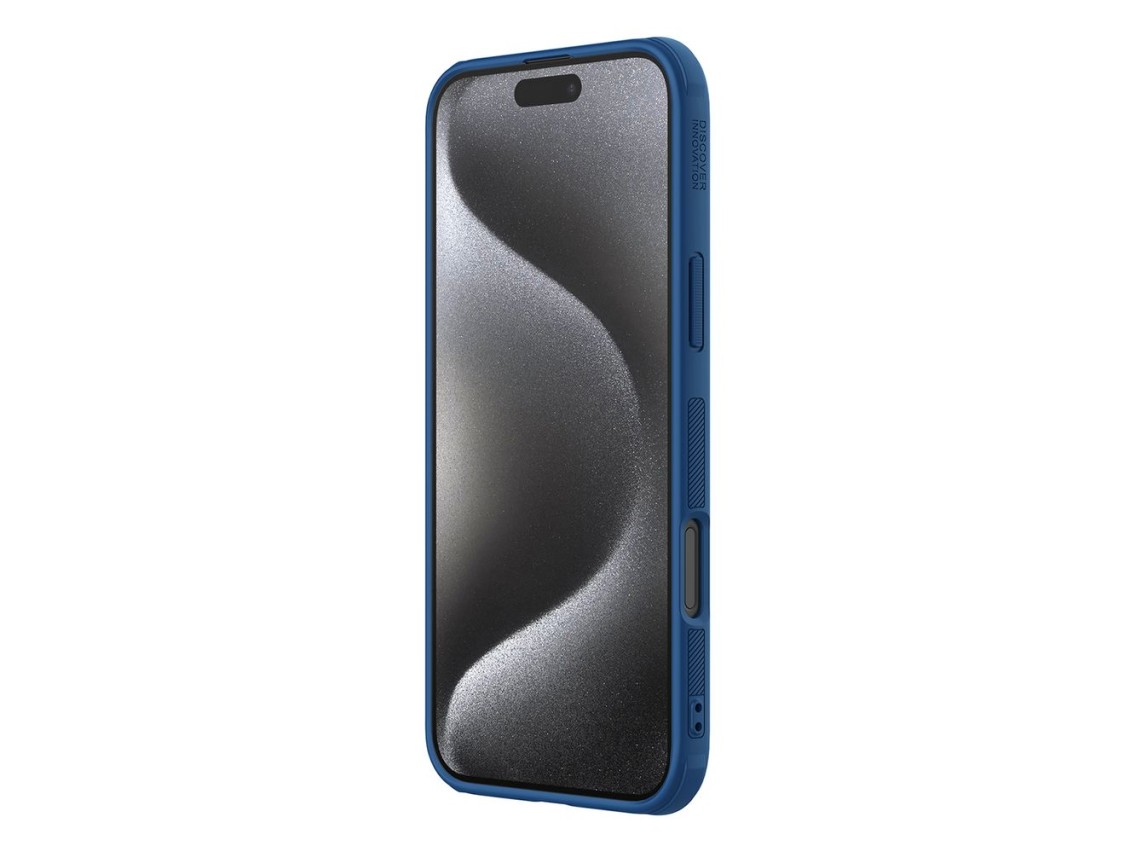 Capa Nillkin Super Frosted Shield Pro para iPhone 16 Pro - azul
