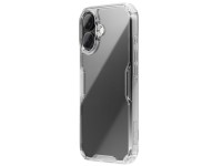 Capa Nillkin Nature Pro para iPhone 16 - transparente e branca Capa Nillkin Nature Pro para iPhone 16 - transparente e branca
