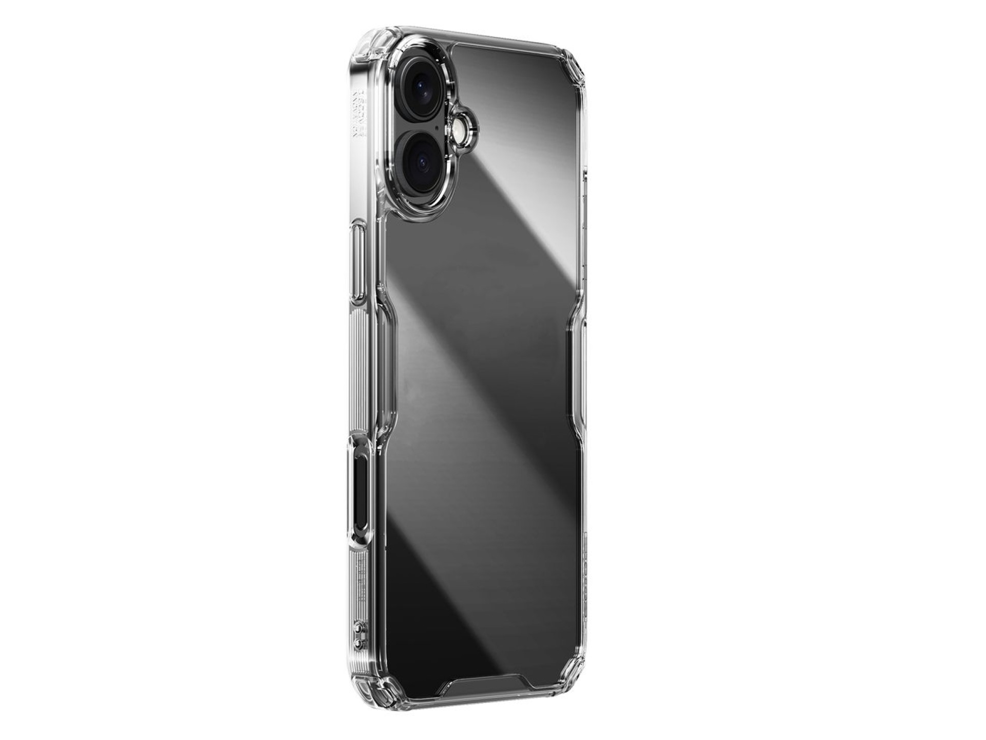 Funda Nillkin Nature Pro para iPhone 16 - transparente y blanca