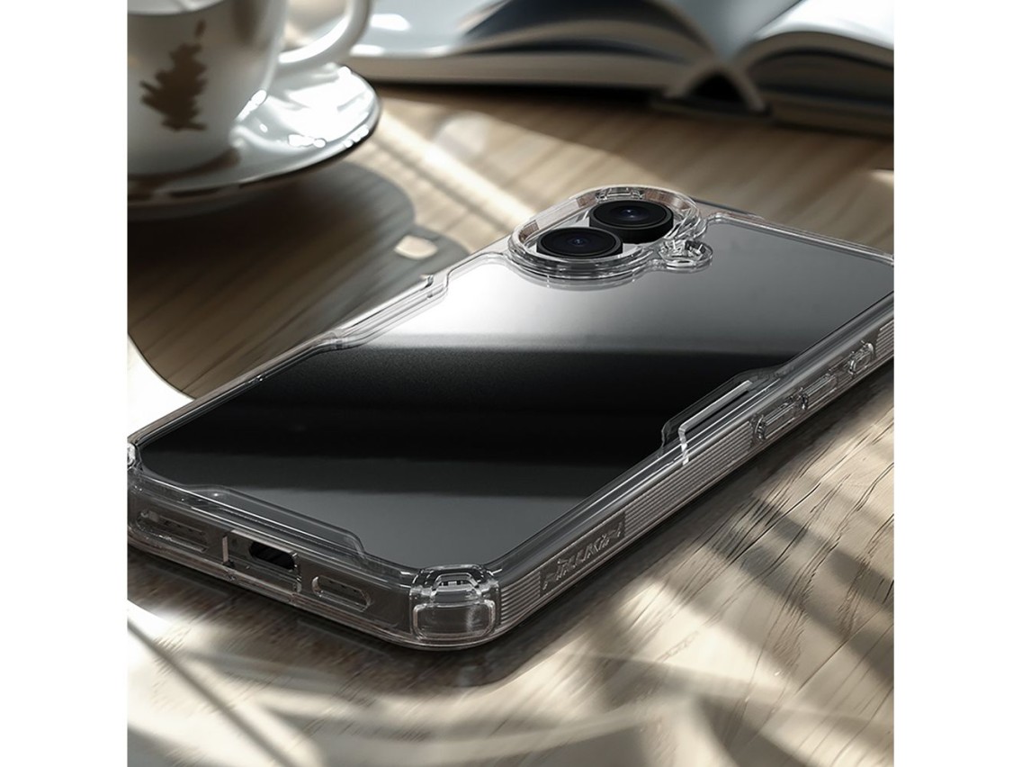 Capa Nillkin Nature Pro para iPhone 16 - transparente e branca