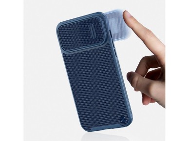 Funda Nillkin Textured S para iPhone 14 Pro Max, carcasa reforzada con tapa para la cámara, color ve Funda Nillkin Textured S para iPhone 14 Pro Max, carcasa reforzada con tapa para la cámara, color ve