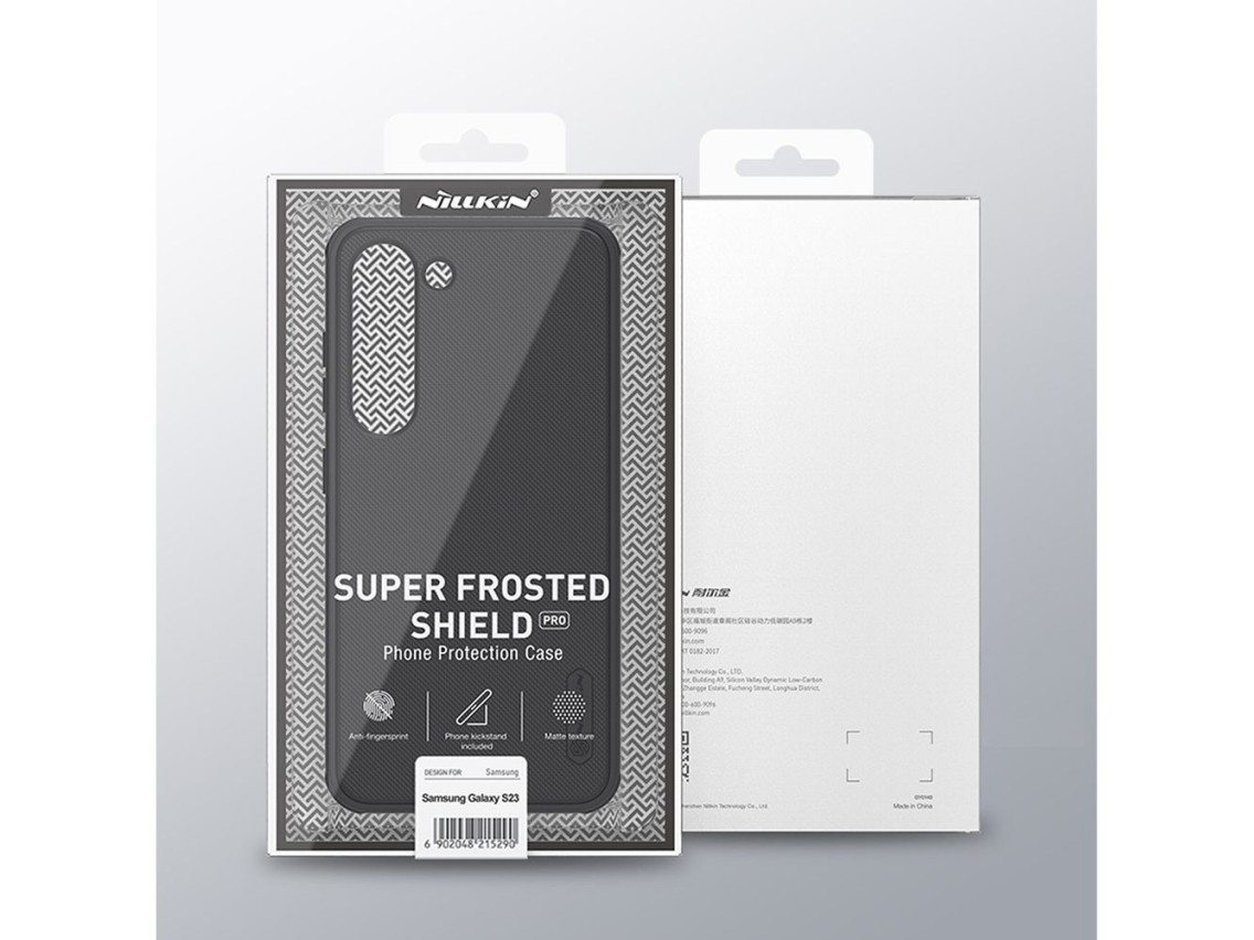 Capa Nillkin Super Frosted Shield Pro para Samsung Galaxy S23+ com prote��o refor�ada e suporte para