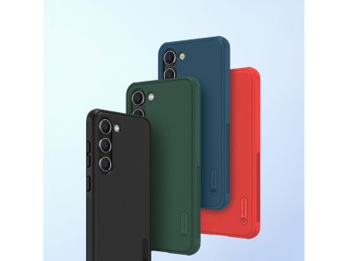 Nillkin Super Frosted Shield Pro case for Samsung Galaxy S23+ armored cover + phone stand red