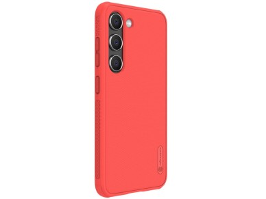 Nillkin Super Frosted Shield Pro case for Samsung Galaxy S23+ armored cover + phone stand red