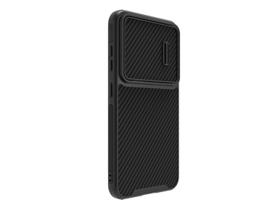 Nillkin Synthetic Fiber S Case for Samsung Galaxy S23, camera cover, black Nillkin Synthetic Fiber S Case for Samsung Galaxy S23, camera cover, black