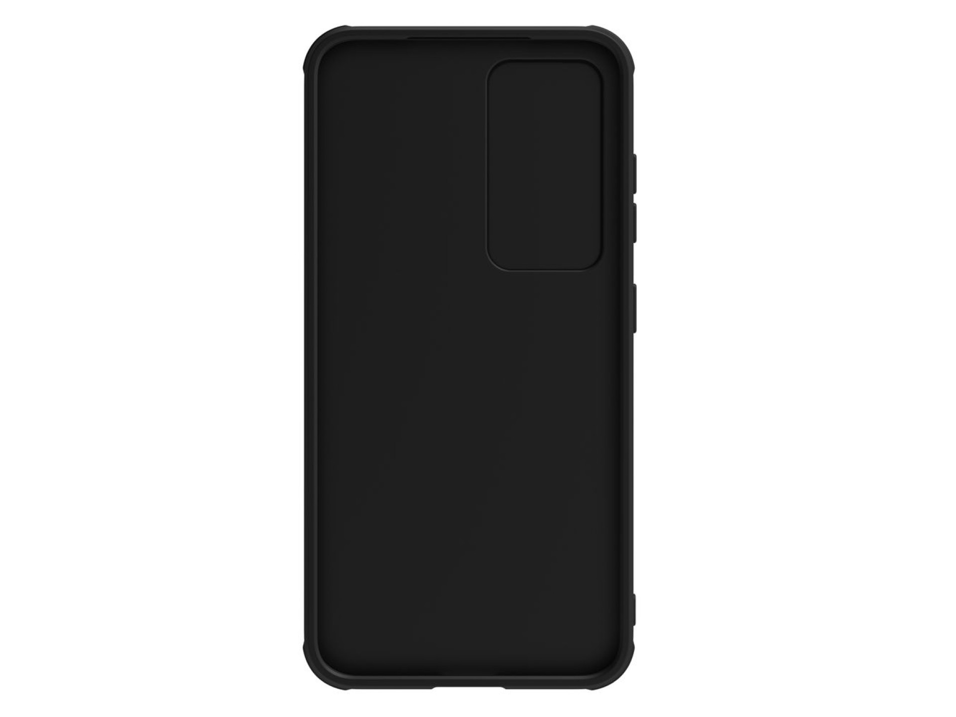 Capa de couro Nillkin CamShield S para Samsung Galaxy S23+ com protetor de câmera, preta.