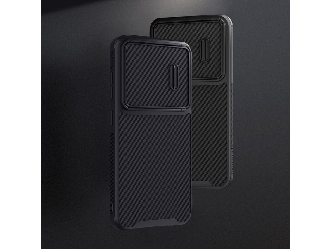 Nillkin Synthetic Fiber S Case for Samsung Galaxy S23, camera cover, black