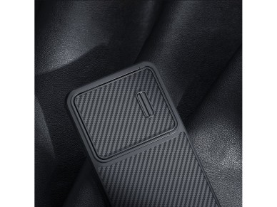 Nillkin Synthetic Fiber S Case for Samsung Galaxy S23, camera cover, black Nillkin Synthetic Fiber S Case for Samsung Galaxy S23, camera cover, black