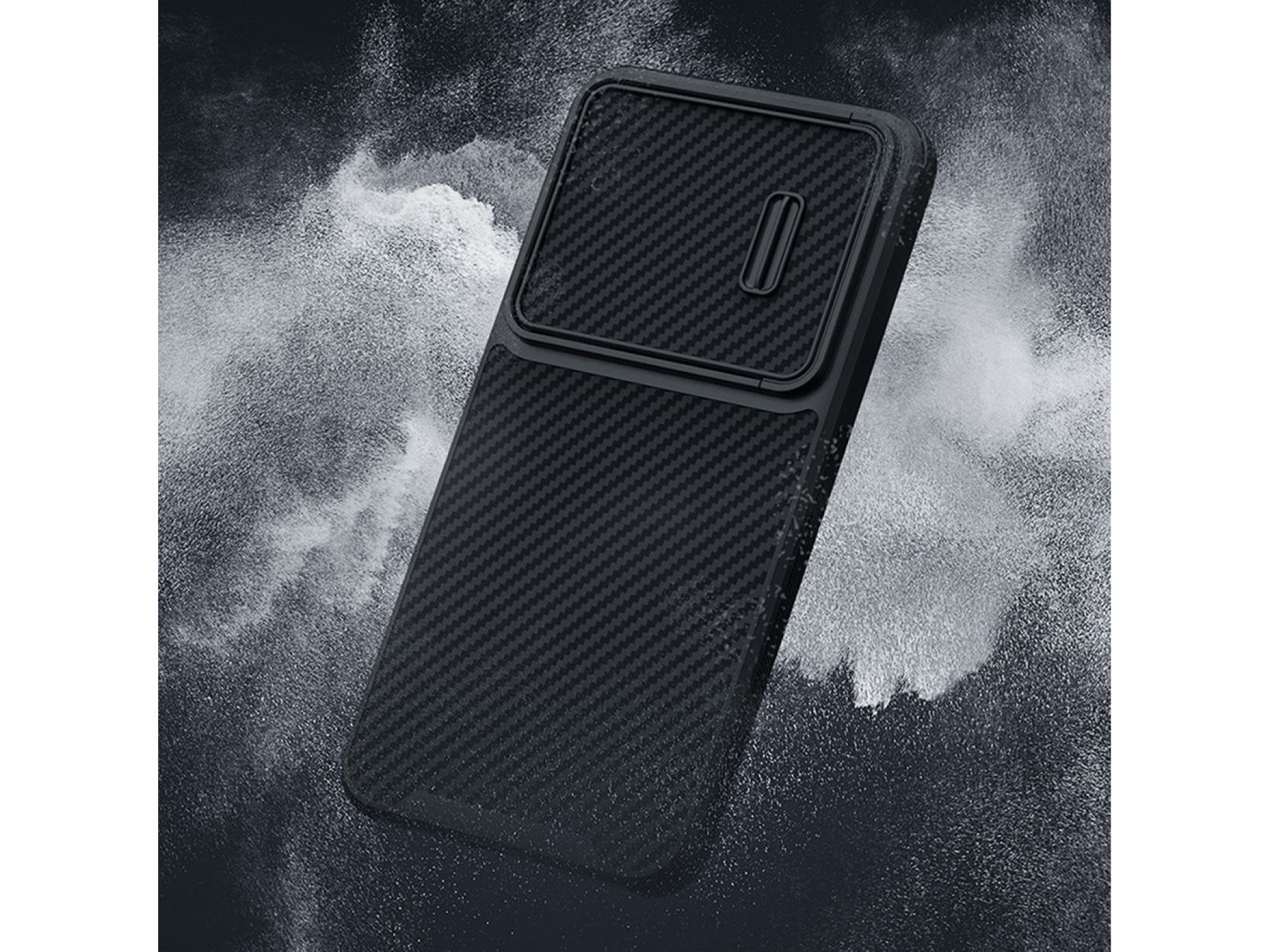 Nillkin Synthetic Fiber S Case for Samsung Galaxy S23, camera cover, black