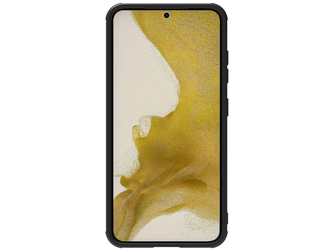 Capa texturizada Nillkin S para Samsung Galaxy S23+, capa reforçada com proteção para a câmera, pret