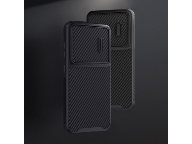 Funda Nillkin Synthetic Fiber S para Samsung Galaxy S23+, con cubierta para la cámara, color negro. Funda Nillkin Synthetic Fiber S para Samsung Galaxy S23+, con cubierta para la cámara, color negro.
