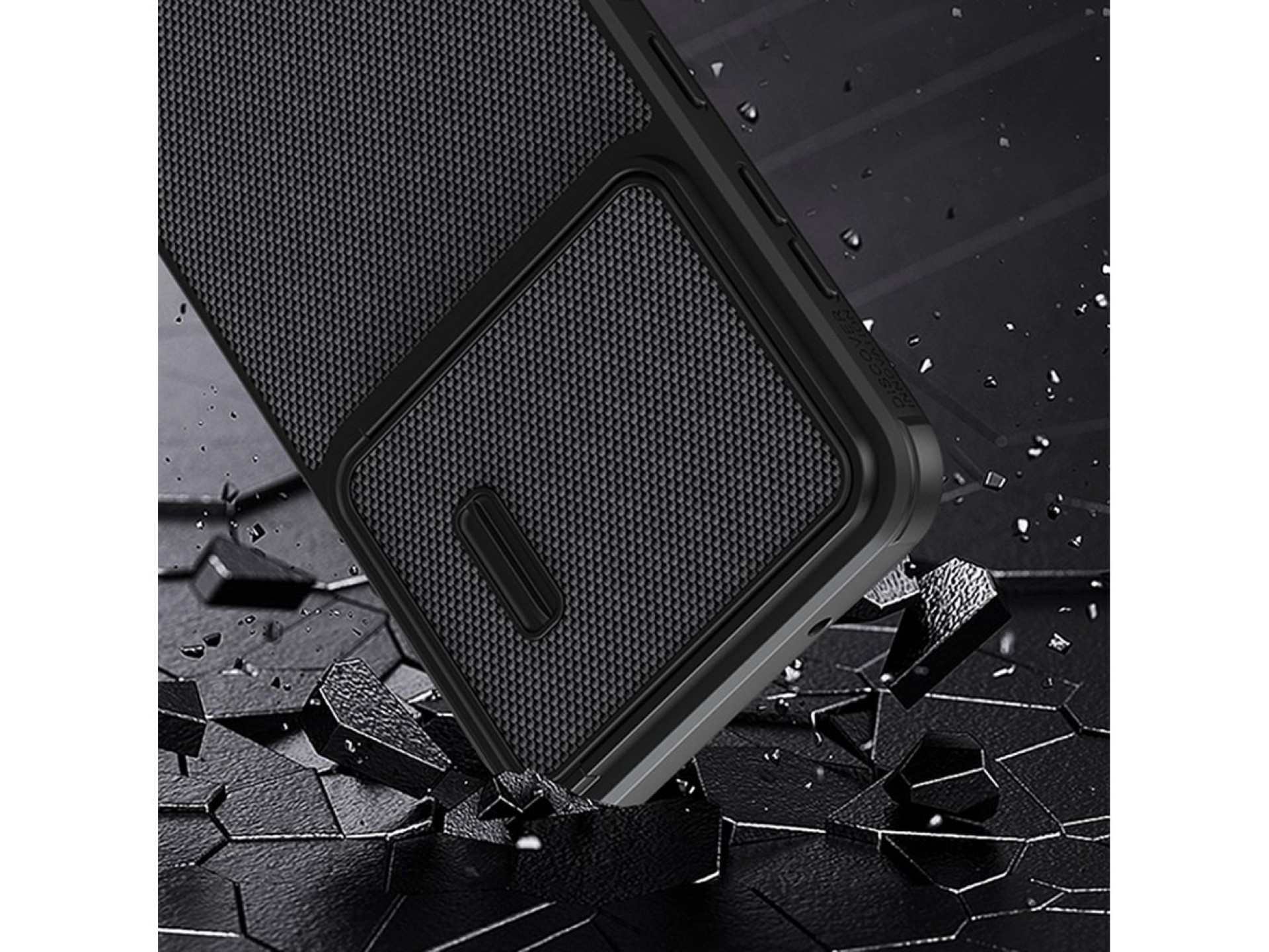 Capa texturizada Nillkin S para Samsung Galaxy S23+, capa reforçada com proteção para a câmera, pret