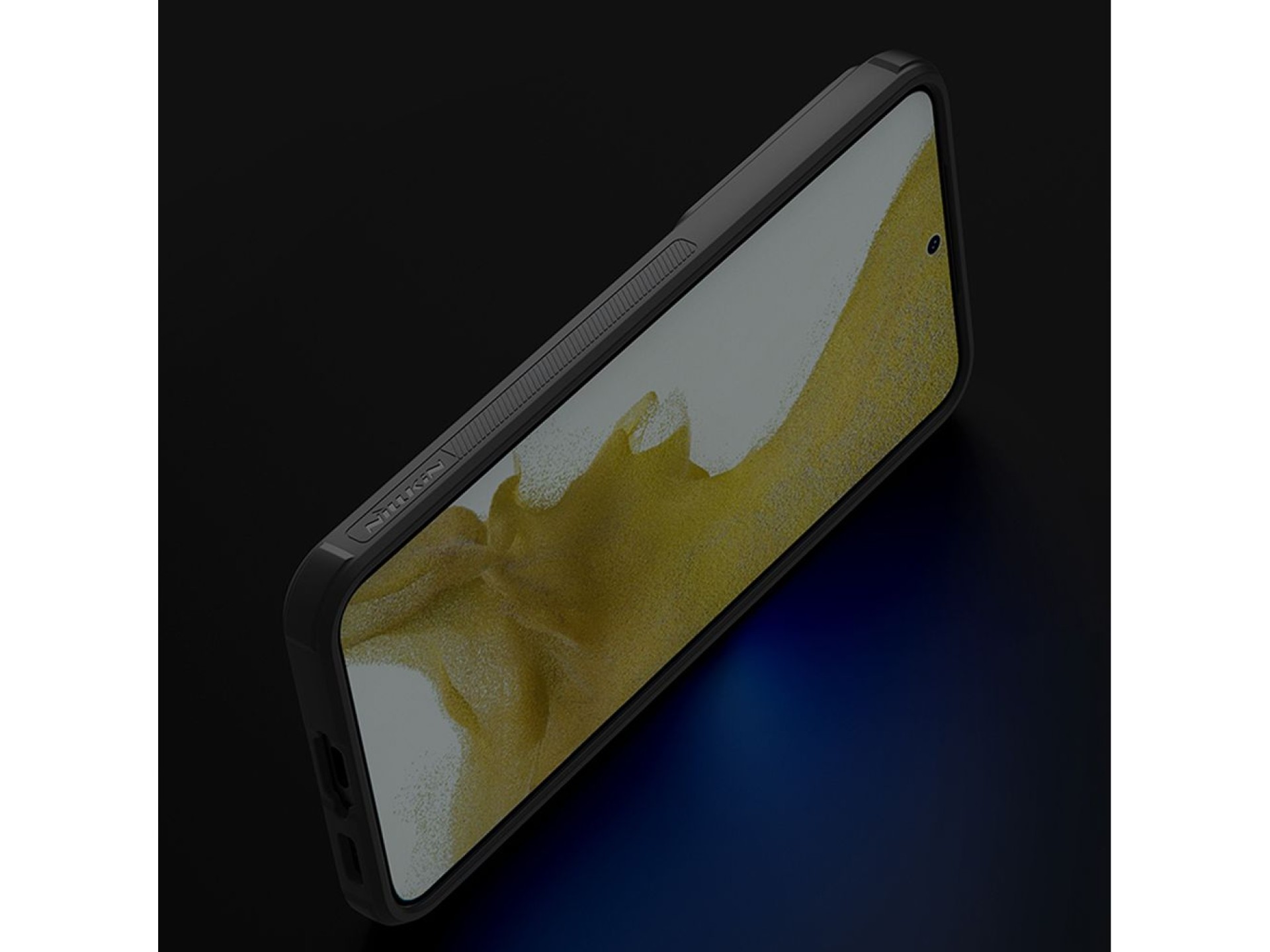 Capa texturizada Nillkin S para Samsung Galaxy S23+, capa reforçada com proteção para a câmera, pret
