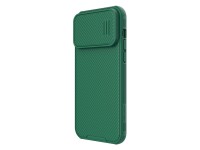 Capa Nillkin CamShield S para iPhone 14 Pro Max, com proteção reforçada para a câmera, na cor verde. Capa Nillkin CamShield S para iPhone 14 Pro Max, com proteção reforçada para a câmera, na cor verde.