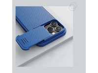 Capa Nillkin CamShield S para iPhone 14 Pro Max, com proteção reforçada para a câmera, azul. Capa Nillkin CamShield S para iPhone 14 Pro Max, com proteção reforçada para a câmera, azul.