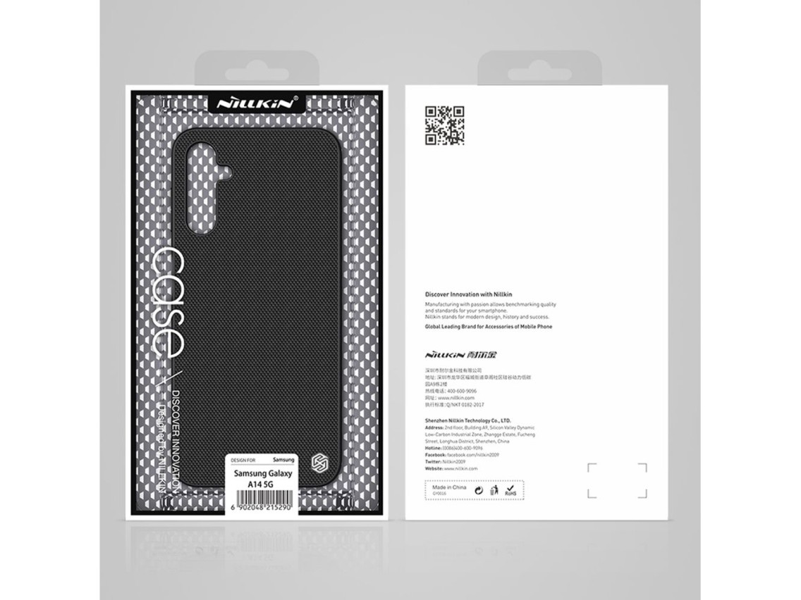 Nillkin Textured Case Case for Samsung Galaxy A14 5G / Galaxy A14 Reinforced Nylon Cover Black